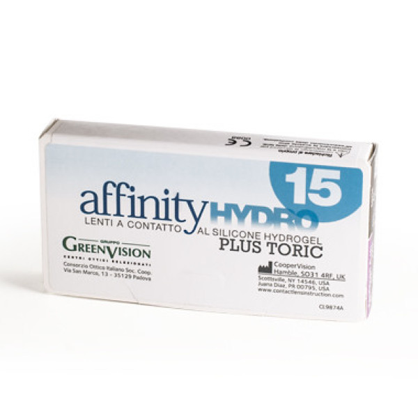 Affinity Hydro 15 Plus Toric ( 6 lenti )